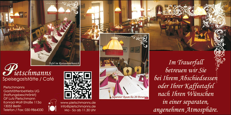 Pietschmanns Speisegaststätte und Café
