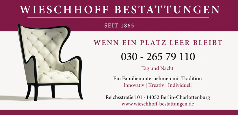 Wieschhoff Bestattungen in Charlottenburg – Familienunternehmen mit Tradition